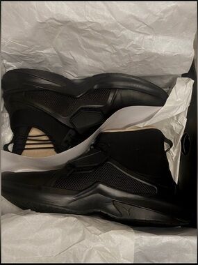Puma Fenty x Rihanna Trainer Hi 'Black' Leather (OG Box + Dust Bag) Size 8.5